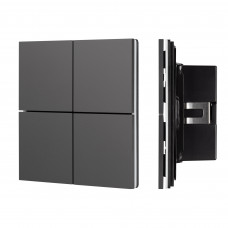 INTELLIGENT ARLIGHT Кнопочная панель KNX-304-23-IN Black (BUS, Frameless) (IARL, IP20 Металл, 2 года)