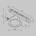 Комплектующие для трековой системы Maytoni Technical Accessories for tracks Exility SLTRA034CVC-B