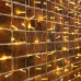 Гирлянда Светодиодный Дождь 2х3м, постоянное свечение, прозрачный провод, 230 В, цвет: Золото, 760 LED
