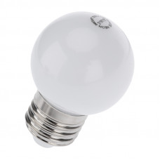 Лампа светодиодная, диаметр 45мм, E27, 5 LED, 2Вт, БЕЛЫЙ, 230В NEON-NIGHT