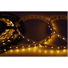 LED лента 5м открытая, 8 мм, IP23, SMD 2835, 60 LED/m, 12 V, цвет свечения желтый LAMPER