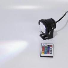 Светодиодный прожектор OT-10В-RGB-220 (10W, 220V, RGB, IP68, черный)