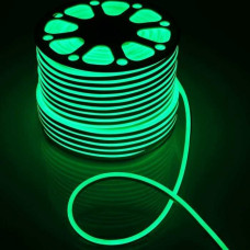Гибкий Неон 220V 9,6 Вт/метр Зеленый 8х16 Мм GLS-2835-120-9.6-220-NL-IP67-G