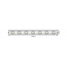 Лента светодиодная wall washer  5050, 42 LED/м, 6,2 Вт/м, 24В , IP67, Цвет: РГБ SL00-00008253 SWG-542-24-RGB15-67